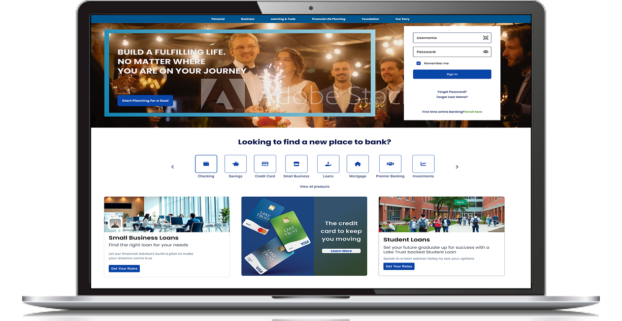 banking app concept designs warm community focused interface personalized messaging vibrant colors human centered