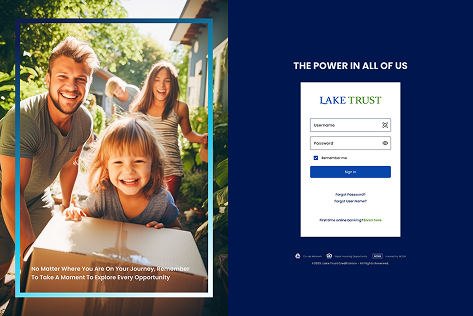 banking login page redesign welcoming human interface trust building secure authentication user friendly